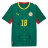 Maglia Senegal Sarr 18 Trasferta Divisa Mondiali 2026