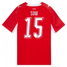 Maglia Svizzera Djibril Sow 15 Prima Divisa Mondiali 2026