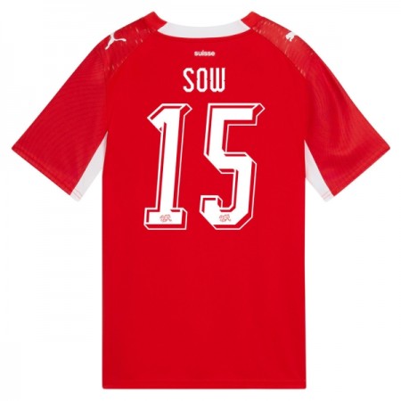 Maglia Svizzera Djibril Sow 15 Prima Divisa Mondiali 2026 Maglia Svizzera Djibril Sow 15 Prima Divisa Mondiali 2026