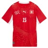 Maglia Svizzera Djibril Sow 15 Prima Divisa Mondiali 2026