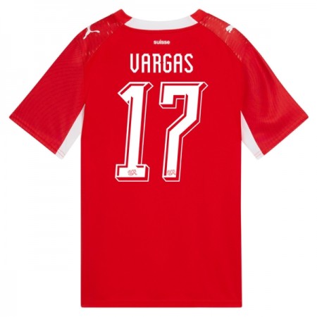 Maglia Svizzera Vargas 17 Prima Divisa Mondiali 2026