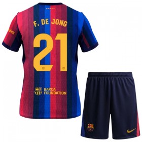 Maglia FC Barcelona F. De Jong 21 Bambino Prima Divisa 2026-27