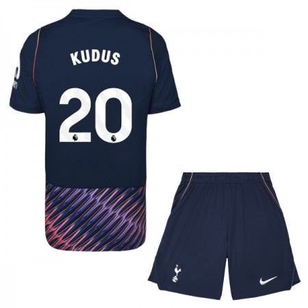 Maglia Tottenham Hotspur Kudus 20 Bambino Trasferta Divisa 2026-27 Maglia Tottenham Hotspur Kudus 20 Bambino Trasferta Divisa 2026-27