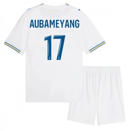 Maglia Olympique de Marseille Aubameyang 17 Bambino Prima Divisa 2026-27 Maglia Olympique de Marseille Aubameyang 17 Bambino Prima Divisa 2026-27