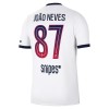 Maglia Paris Saint-Germain Joao Neves 87 Trasferta Divisa 2026-27