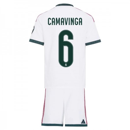 Maglia Real Madrid Camavinga 6 Bambino Prima Divisa 2026-27