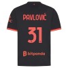 Maglia A.C. Milan Pavlovic 31 Terza Divisa 2026-27 Maglia A.C. Milan Pavlovic 31 Terza Divisa 2026-27