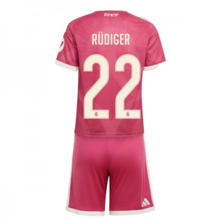 Maglia Real Madrid Rudiger 22 Bambino Terza Divisa 2026-27 Maglia Real Madrid Rudiger 22 Bambino Terza Divisa 2026-27
