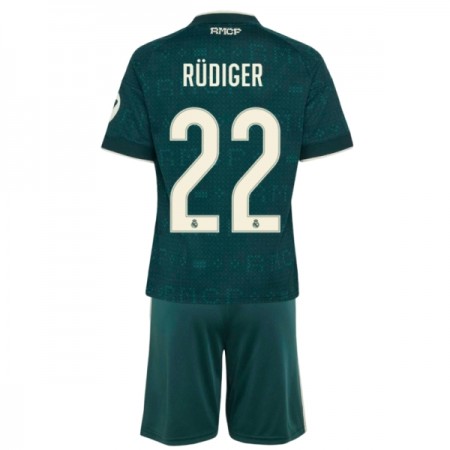 Maglia Real Madrid Rudiger 22 Bambino Trasferta Divisa 2026-27 Maglia Real Madrid Rudiger 22 Bambino Trasferta Divisa 2026-27