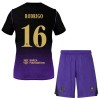 Maglia FC Barcelona Rodrigo 16 Bambino Trasferta Divisa 2026-27 Maglia FC Barcelona Rodrigo 16 Bambino Trasferta Divisa 2026-27