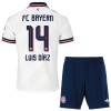 Maglia FC Bayern Monaco Luis Diaz 14 Bambino Trasferta Divisa 2026-27 Maglia FC Bayern Monaco Luis Diaz 14 Bambino Trasferta Divisa 2026-27