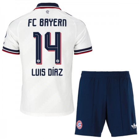 Maglia FC Bayern Monaco Luis Diaz 14 Bambino Trasferta Divisa 2026-27 Maglia FC Bayern Monaco Luis Diaz 14 Bambino Trasferta Divisa 2026-27
