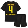 Maglia Borussia Dortmund N. Schlotterbeck 4 Bambino Trasferta Divisa 2026-27 Maglia Borussia Dortmund N. Schlotterbeck 4 Bambino Trasferta Divisa 2026-27