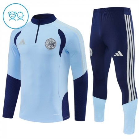 Ajax Bambino Felpe da Allenamento 2026-27 Quarto-Zip Blu Ajax Bambino Felpe da Allenamento 2026-27 Quarto-Zip Blu