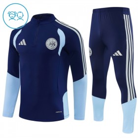 Ajax Bambino Felpe da Allenamento 2026-27 Quarto-Zip Blu