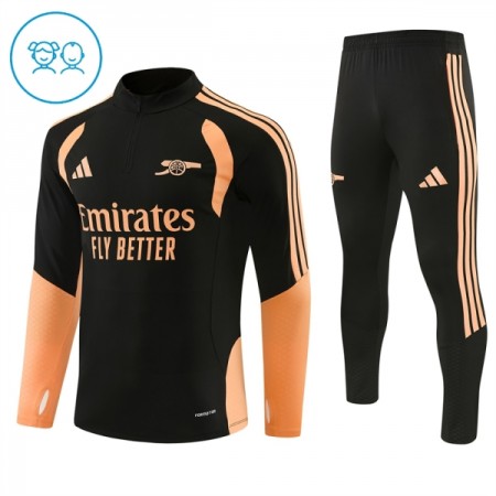 Arsenal Bambino Felpe da Allenamento 2026-27 Quarto-Zip Nera Arsenal Bambino Felpe da Allenamento 2026-27 Quarto-Zip Nera