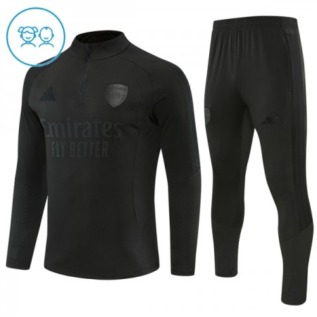 Arsenal Bambino Felpe da Allenamento 2026-27 Quarto-Zip Nera Arsenal Bambino Felpe da Allenamento 2026-27 Quarto-Zip Nera