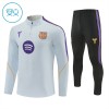 Barcelona Bambino Felpe da Allenamento 2026-27 Quarto-Zip Bianca Barcelona Bambino Felpe da Allenamento 2026-27 Quarto-Zip Bianca