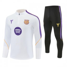 Barcelona Felpe da Allenamento 2026-27 Quarto-Zip Bianca