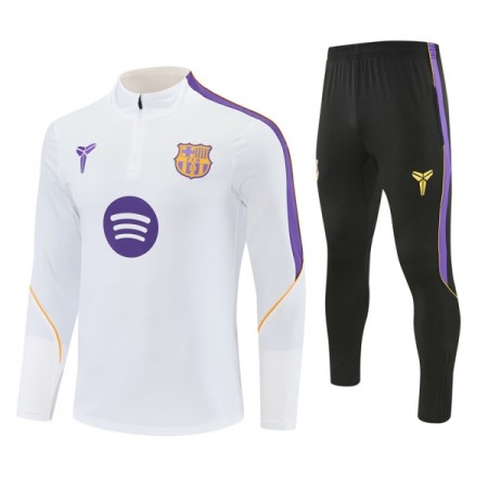 Barcelona Felpe da Allenamento 2026-27 Quarto-Zip Bianca Barcelona Felpe da Allenamento 2026-27 Quarto-Zip Bianca