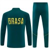 Brasile Felpe da Allenamento 2026-27 Quarto-Zip Verde