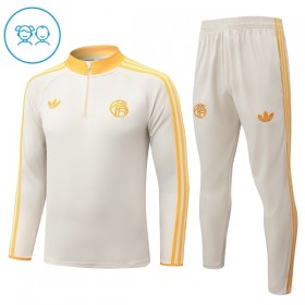 FC Bayern Monaco Bambino Felpe da Allenamento 2026-27 Quarto-Zip Bianca