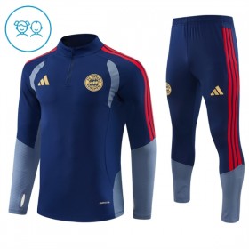 FC Bayern Monaco Bambino Felpe da Allenamento 2026-27 Quarto-Zip Blu