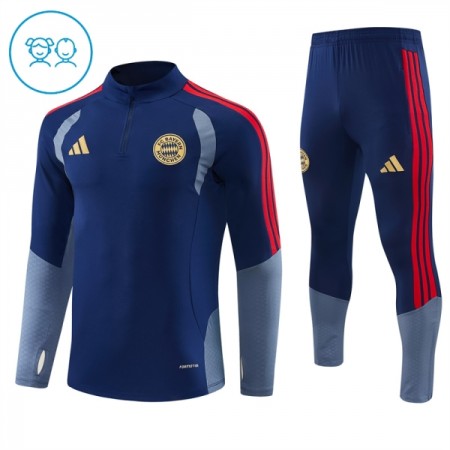 FC Bayern Monaco Bambino Felpe da Allenamento 2026-27 Quarto-Zip Blu FC Bayern Monaco Bambino Felpe da Allenamento 2026-27 Quarto-Zip Blu