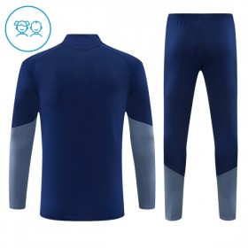 FC Bayern Monaco Bambino Felpe da Allenamento 2026-27 Quarto-Zip Blu