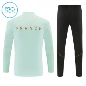 Francia Bambino Felpe da Allenamento 2026-27 Quarto-Zip Bianca