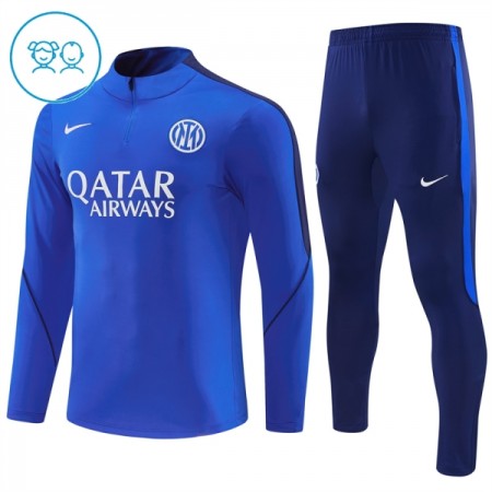 Inter Milan Bambino Felpe da Allenamento 2026-27 Quarto-Zip Blu Inter Milan Bambino Felpe da Allenamento 2026-27 Quarto-Zip Blu