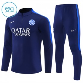 Inter Milan Bambino Felpe da Allenamento 2026-27 Quarto-Zip Blu