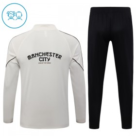 Manchester City Bambino Felpe da Allenamento 2026-27 Quarto-Zip Grigia