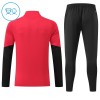 Manchester United Bambino Felpe da Allenamento 2026-27 Quarto-Zip Rossa