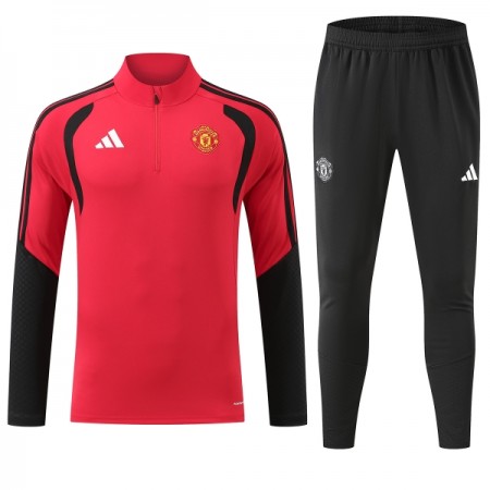 Manchester United Felpe da Allenamento 2026-27 Quarto-Zip Rossa Manchester United Felpe da Allenamento 2026-27 Quarto-Zip Rossa