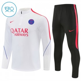 Paris Saint-Germain Bambino Felpe da Allenamento 2026-27 Quarto-Zip Bianca
