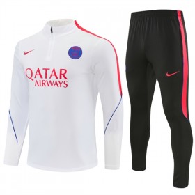 Paris Saint-Germain Felpe da Allenamento 2026-27 Quarto-Zip Bianca