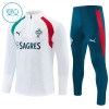 Portogallo Bambino Felpe da Allenamento 2026-27 Quarto-Zip Bianca Portogallo Bambino Felpe da Allenamento 2026-27 Quarto-Zip Bianca