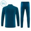 Portogallo Bambino Felpe da Allenamento 2026-27 Quarto-Zip Blu