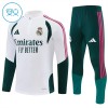 Real Madrid Bambino Felpe da Allenamento 2026-27 Quarto-Zip Bianca Real Madrid Bambino Felpe da Allenamento 2026-27 Quarto-Zip Bianca