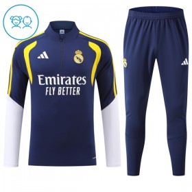 Real Madrid Bambino Felpe da Allenamento 2026-27 Quarto-Zip Blu