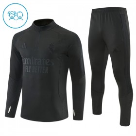 Real Madrid Bambino Felpe da Allenamento 2026-27 Quarto-Zip Nera