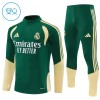 Real Madrid Bambino Felpe da Allenamento 2026-27 Quarto-Zip Verde Real Madrid Bambino Felpe da Allenamento 2026-27 Quarto-Zip Verde