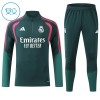 Real Madrid Bambino Felpe da Allenamento 2026-27 Quarto-Zip Verde Real Madrid Bambino Felpe da Allenamento 2026-27 Quarto-Zip Verde