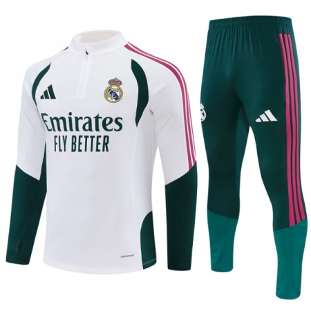 Real Madrid Felpe da Allenamento 2026-27 Quarto-Zip Bianca Real Madrid Felpe da Allenamento 2026-27 Quarto-Zip Bianca