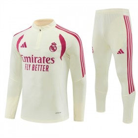 Real Madrid Felpe da Allenamento 2026-27 Quarto-Zip Bianca