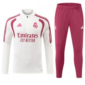 Real Madrid Felpe da Allenamento 2026-27 Quarto-Zip Bianca