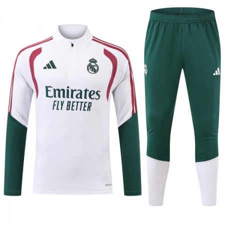 Real Madrid Felpe da Allenamento 2026-27 Quarto-Zip Bianca Real Madrid Felpe da Allenamento 2026-27 Quarto-Zip Bianca