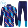 Spagna Bambino Felpe da Allenamento 2026-27 Quarto-Zip Blu