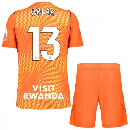 Maglia Atlético Madrid Oblak 13 Portiere Bambino 2026-27 Arancia Maglia Atlético Madrid Oblak 13 Portiere Bambino 2026-27 Arancia